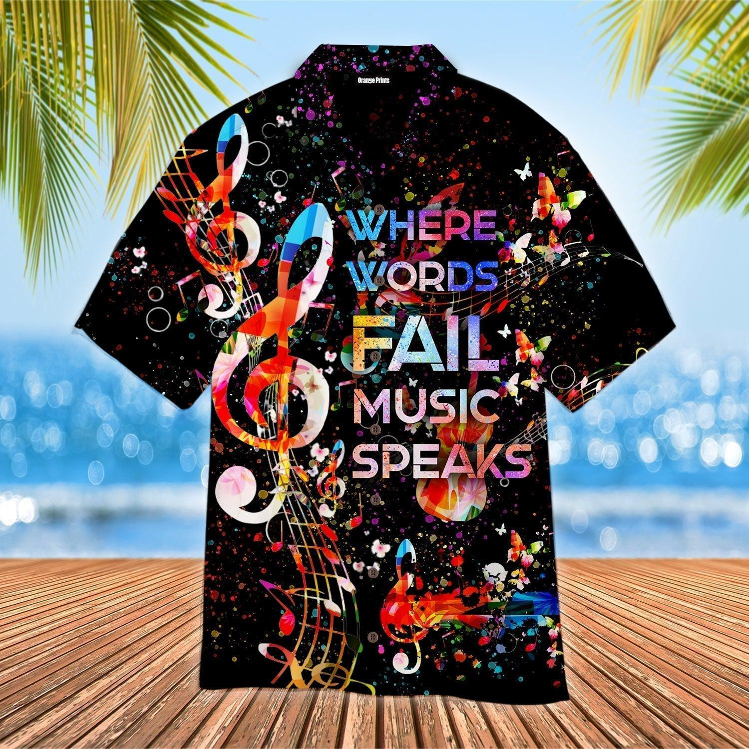 Music Speaks Hawaiian Shirt