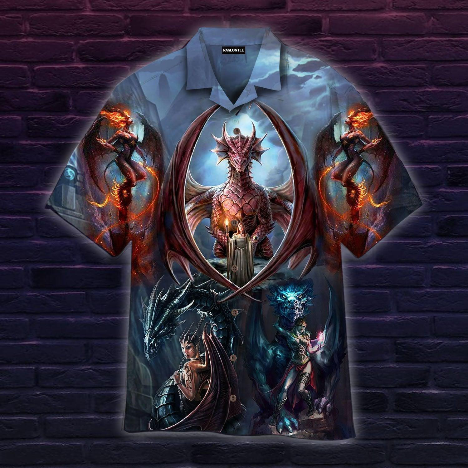 My Beauty Dragon Witch Hawaiian Shirt