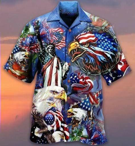 My Heat Beats Tue To My Country Patriotism Hawaiian Shirt