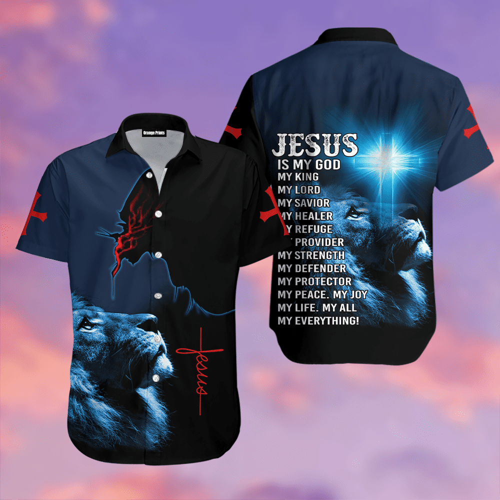 My King My Lord My Savior Awesome Jesus Hawaiian Shirt