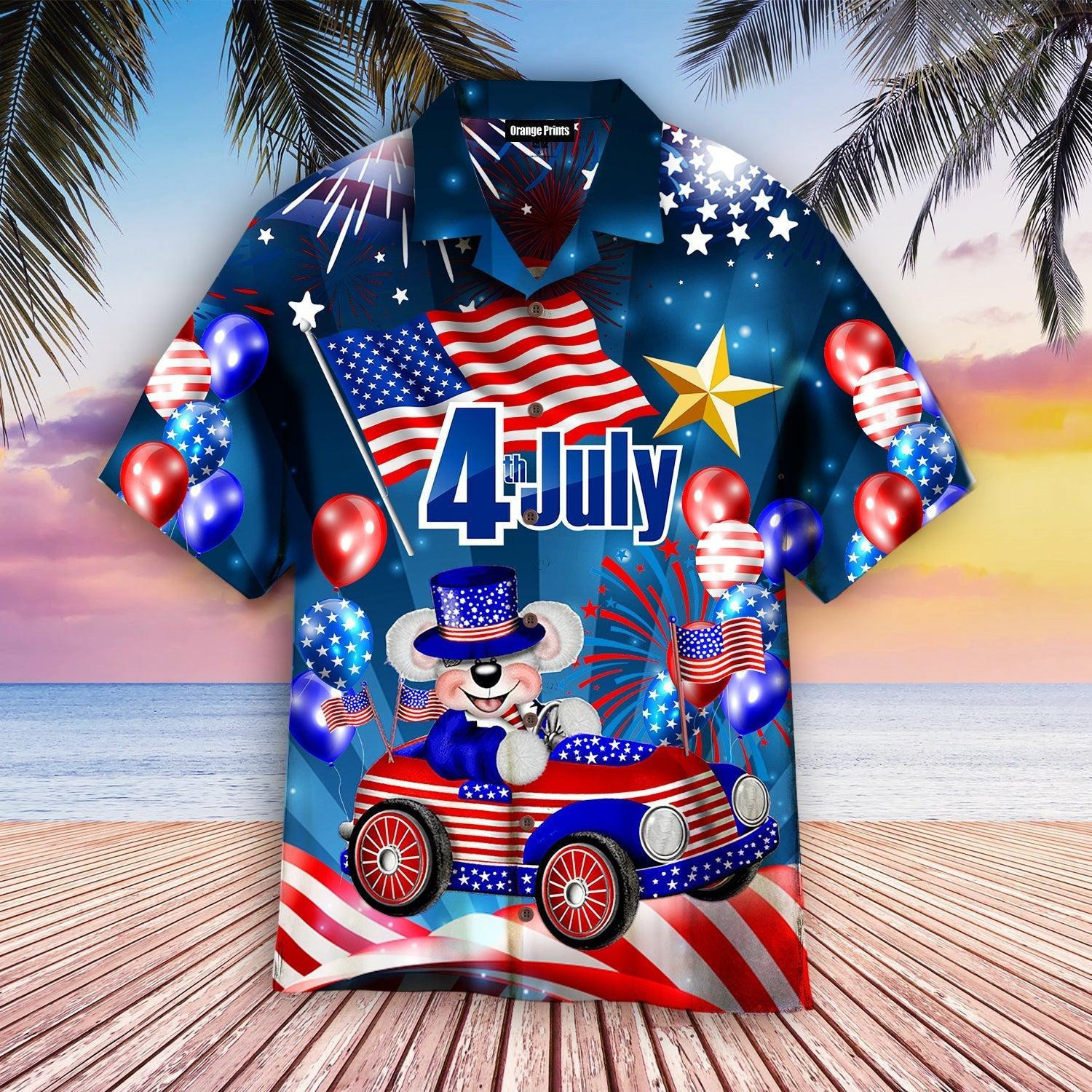 My Patriotic Heart Beats 4th Of July Hawaiian Shirt