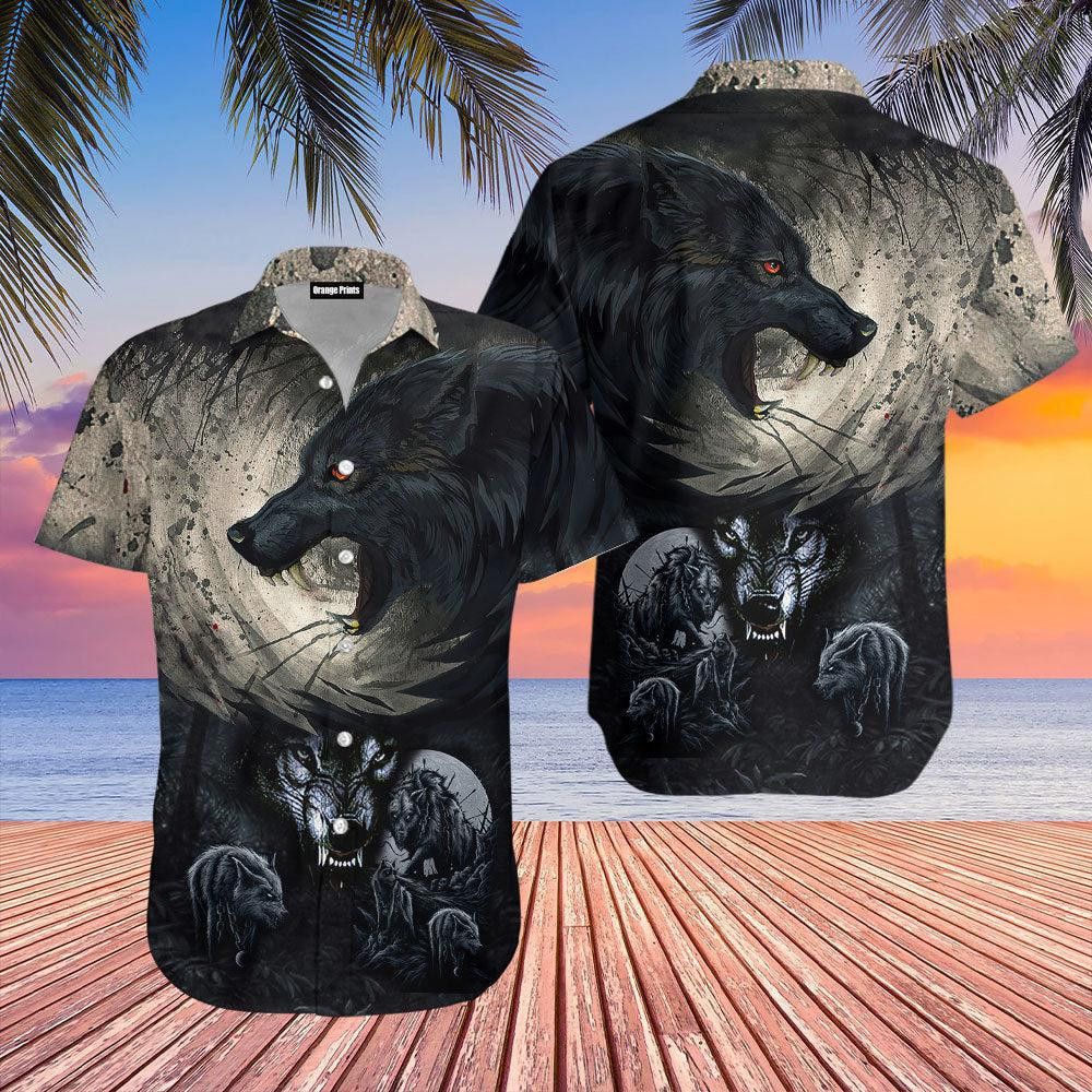 Mythical Wolf Unique Hawaiian Shirt