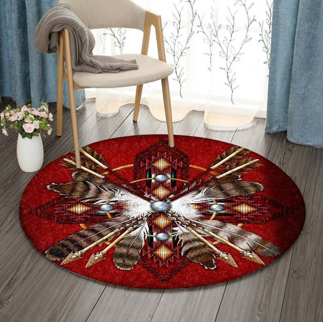 Native America Round Rug Carpet Bedroom Livingroom Home Decor