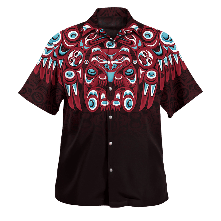 Native American Bear Northwest Pacific Hawaiian Shirt