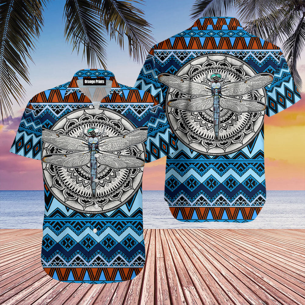 Native American Dragonfly Hawaiian Shirt
