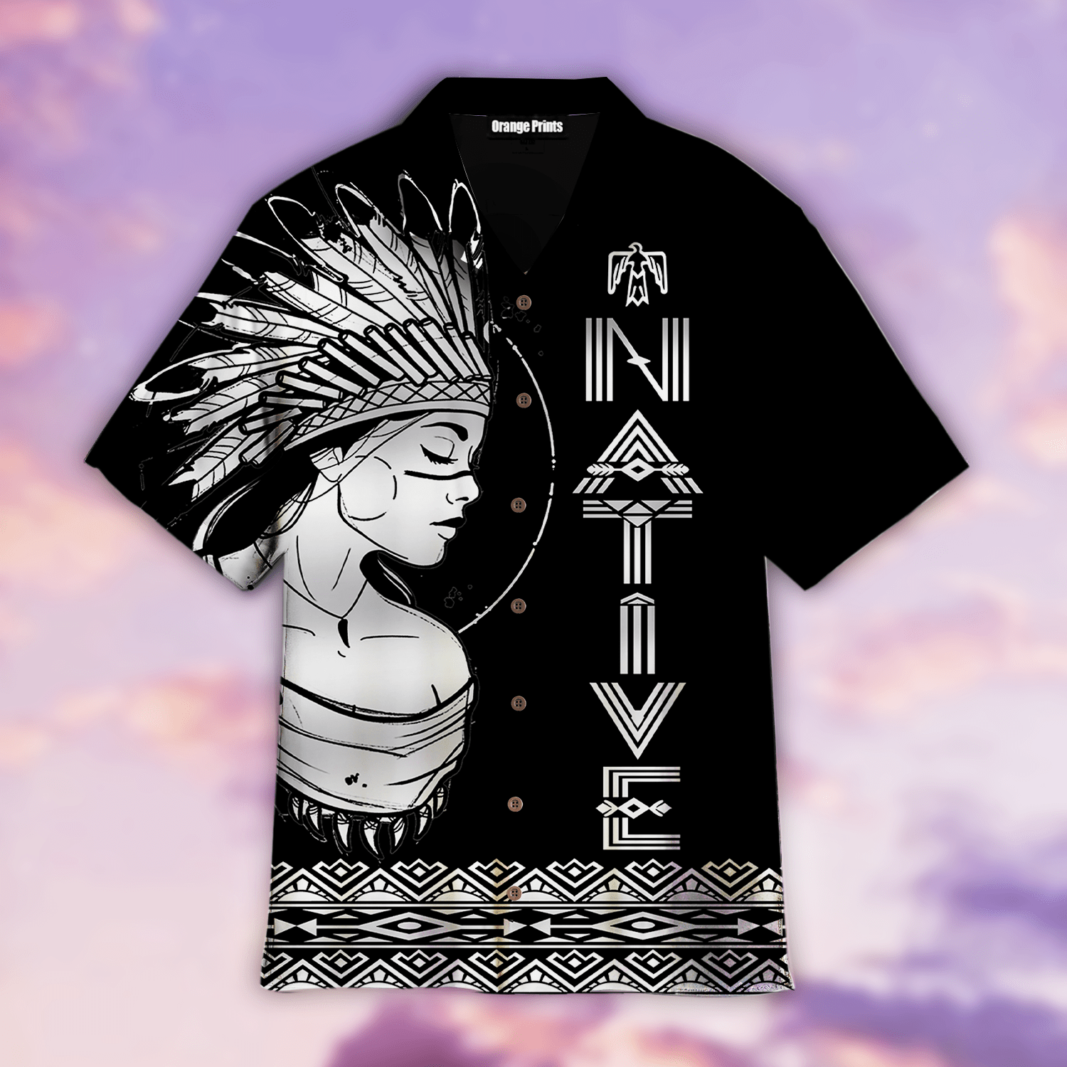 Native American Girl Hawaiian Shirt