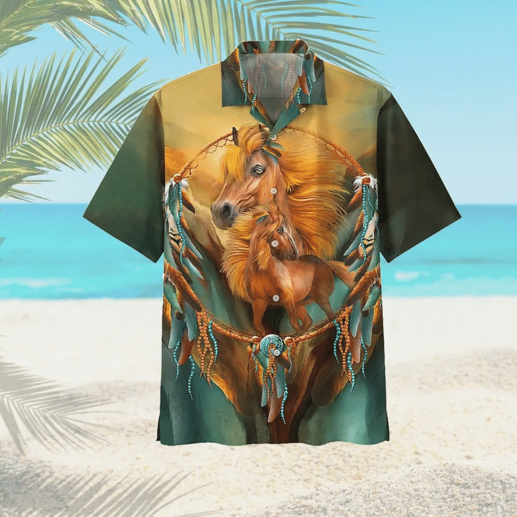 Native American Horse Ii Hawaiian Shirt