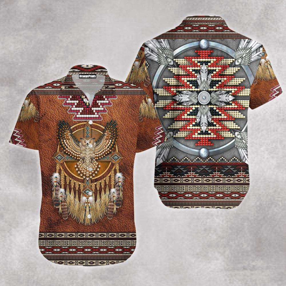 Native American Pattern Hawaiian Shirt