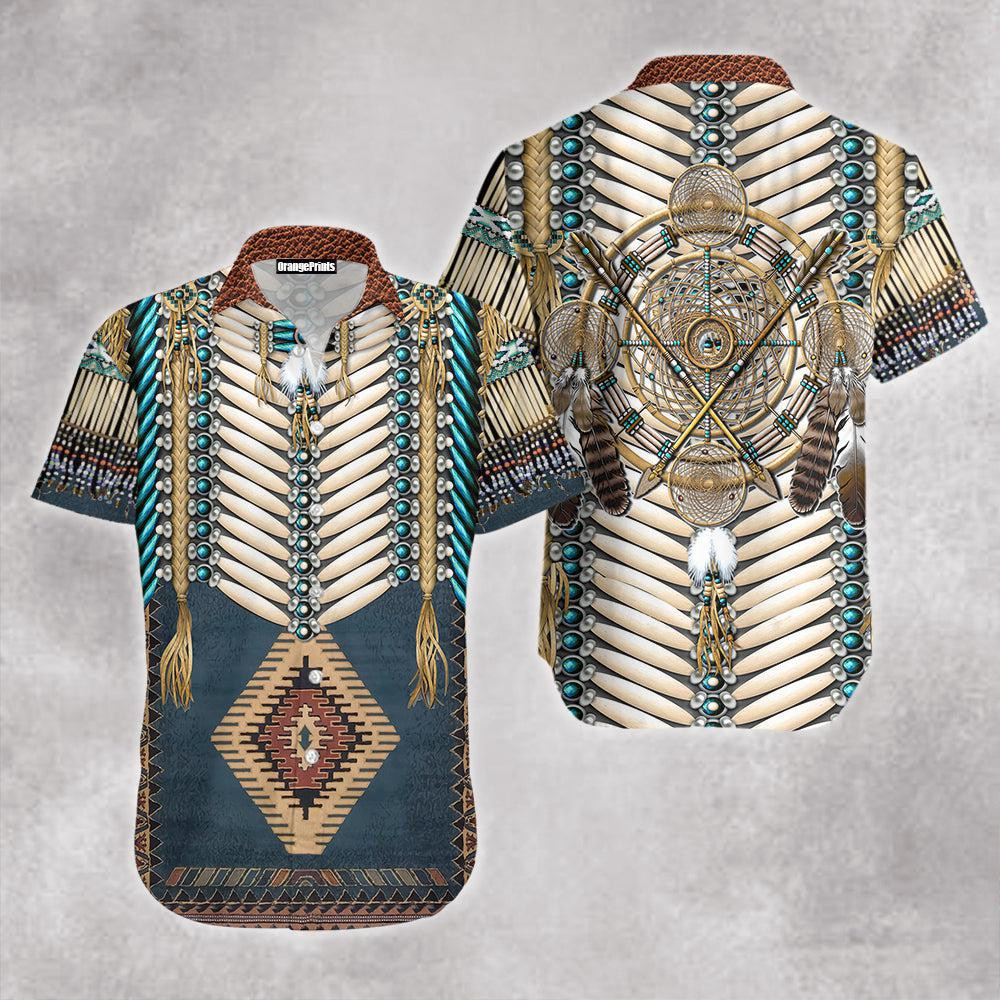 Native American Pattern Hawaiian Shirt