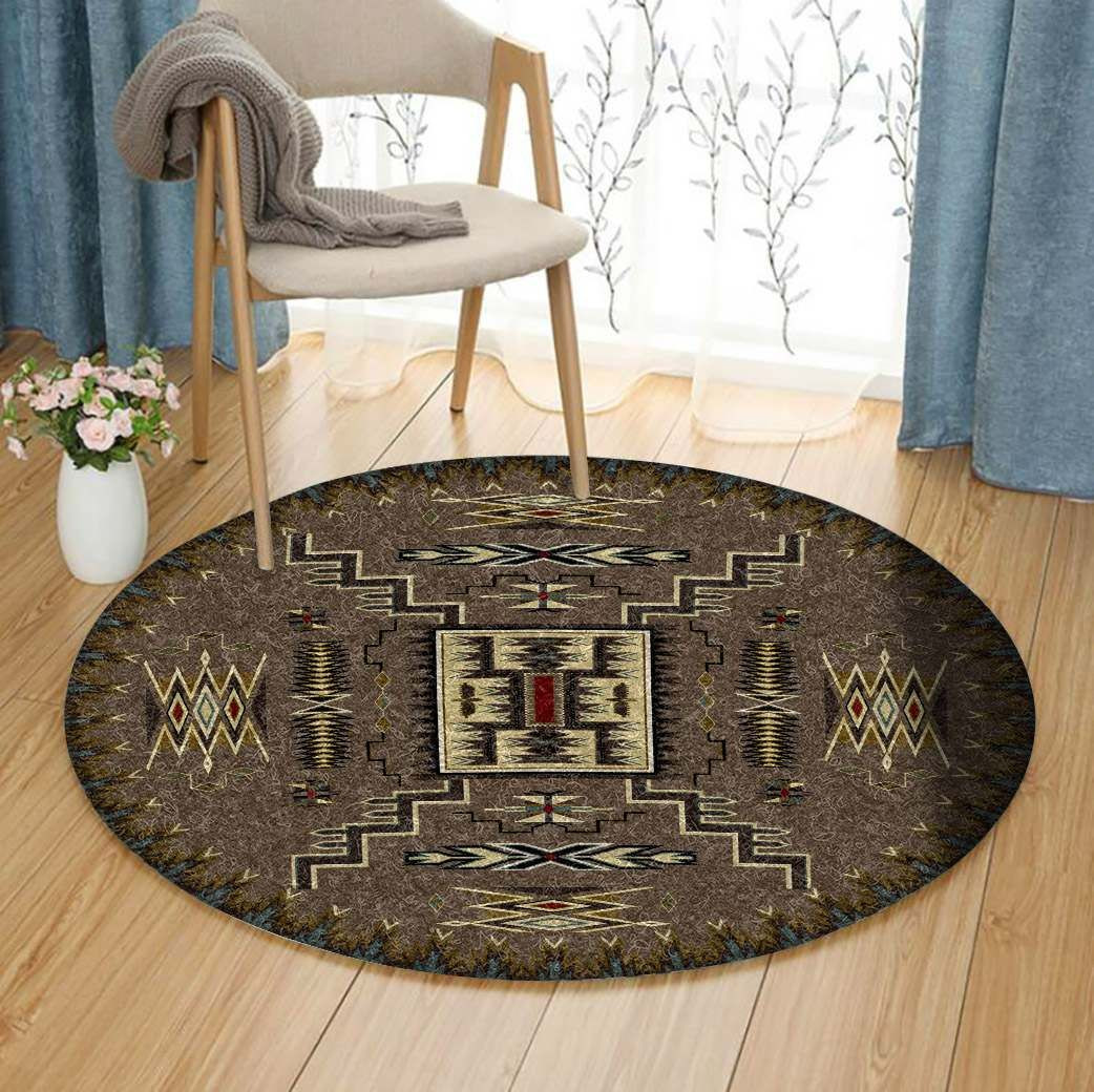Native American Round Rug Carpet Bedroom Livingroom Home Decor