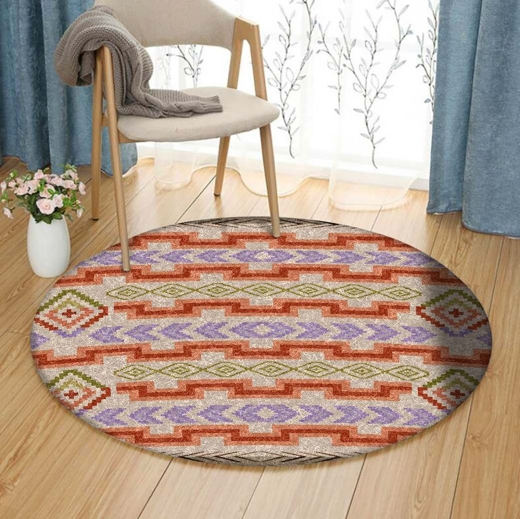 Native American Round Rug Carpet Bedroom Livingroom Home Decor