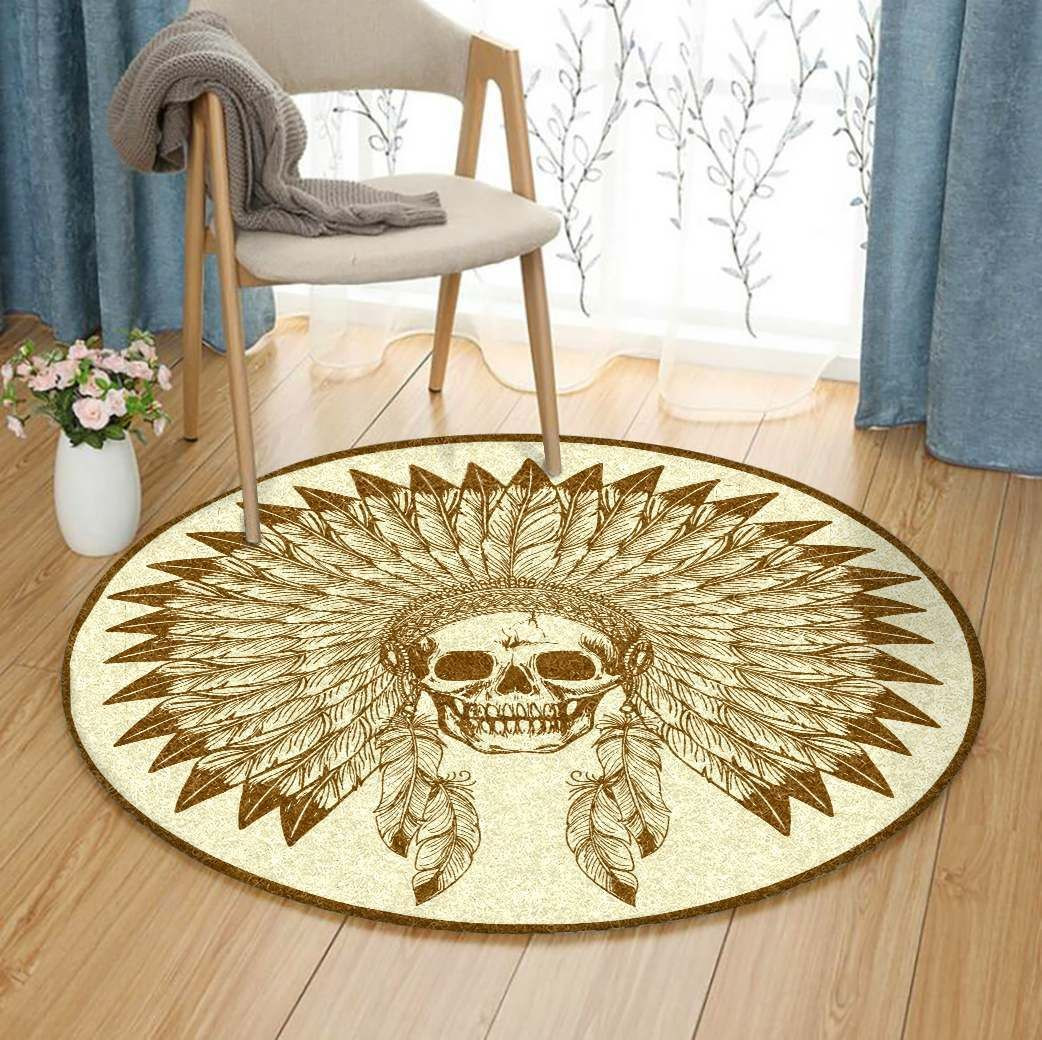 Native American Round Rug Carpet Bedroom Livingroom Home Decor