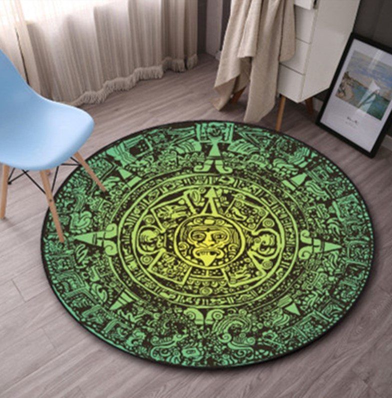 Native American Round Rug Carpet Bedroom Livingroom Home Decor