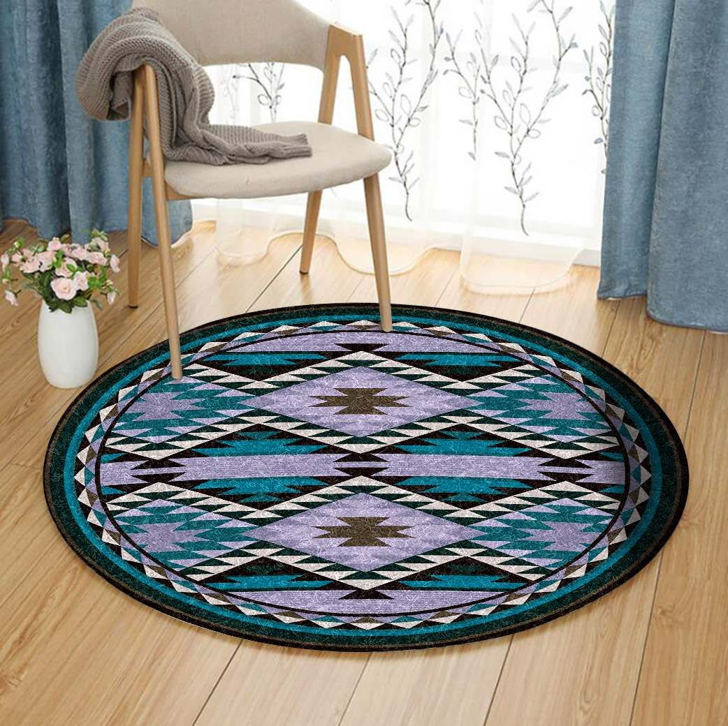 Native American Round Rug Carpet Bedroom Livingroom Home Decor
