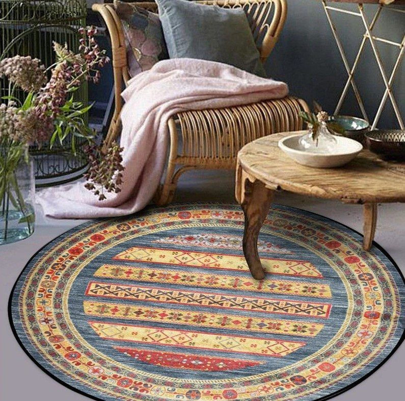 Native American Round Rug Carpet Bedroom Livingroom Home Decor