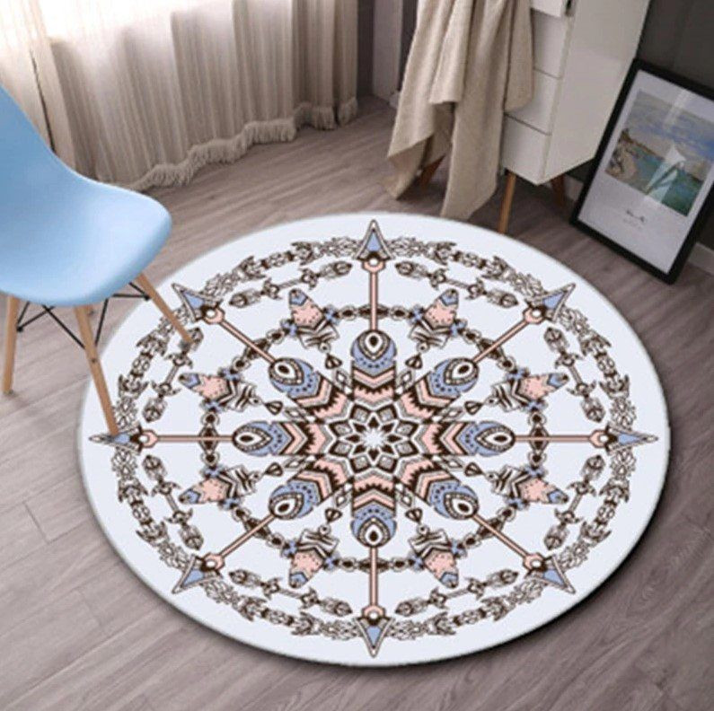 Native American Round Rug Carpet Bedroom Livingroom Home Decor