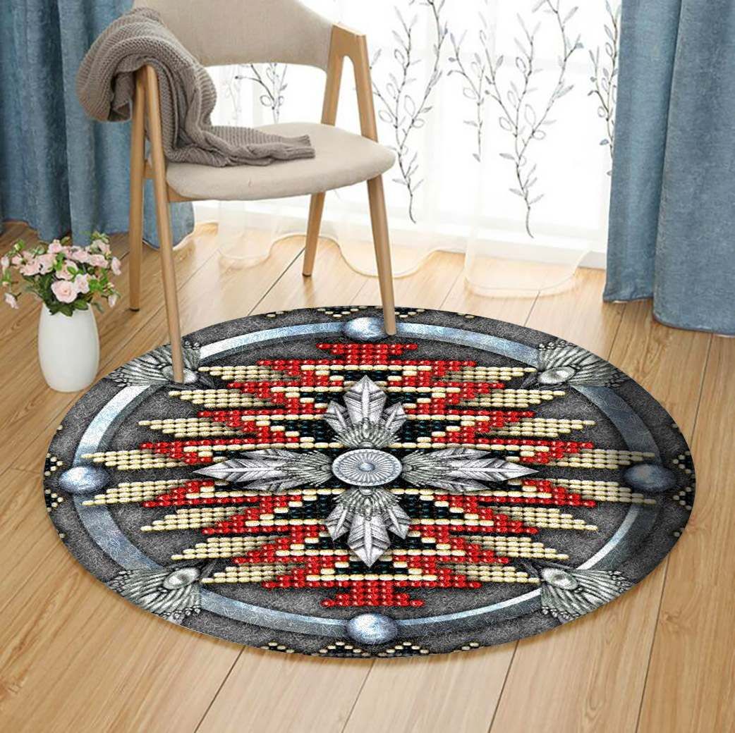 Native American Round Rug Carpet Bedroom Livingroom Home Decor