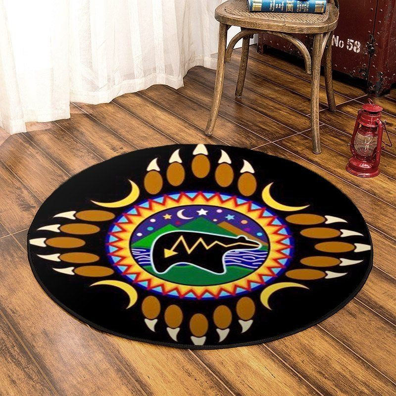Native American Round Rug Carpet Bedroom Livingroom Home Decor