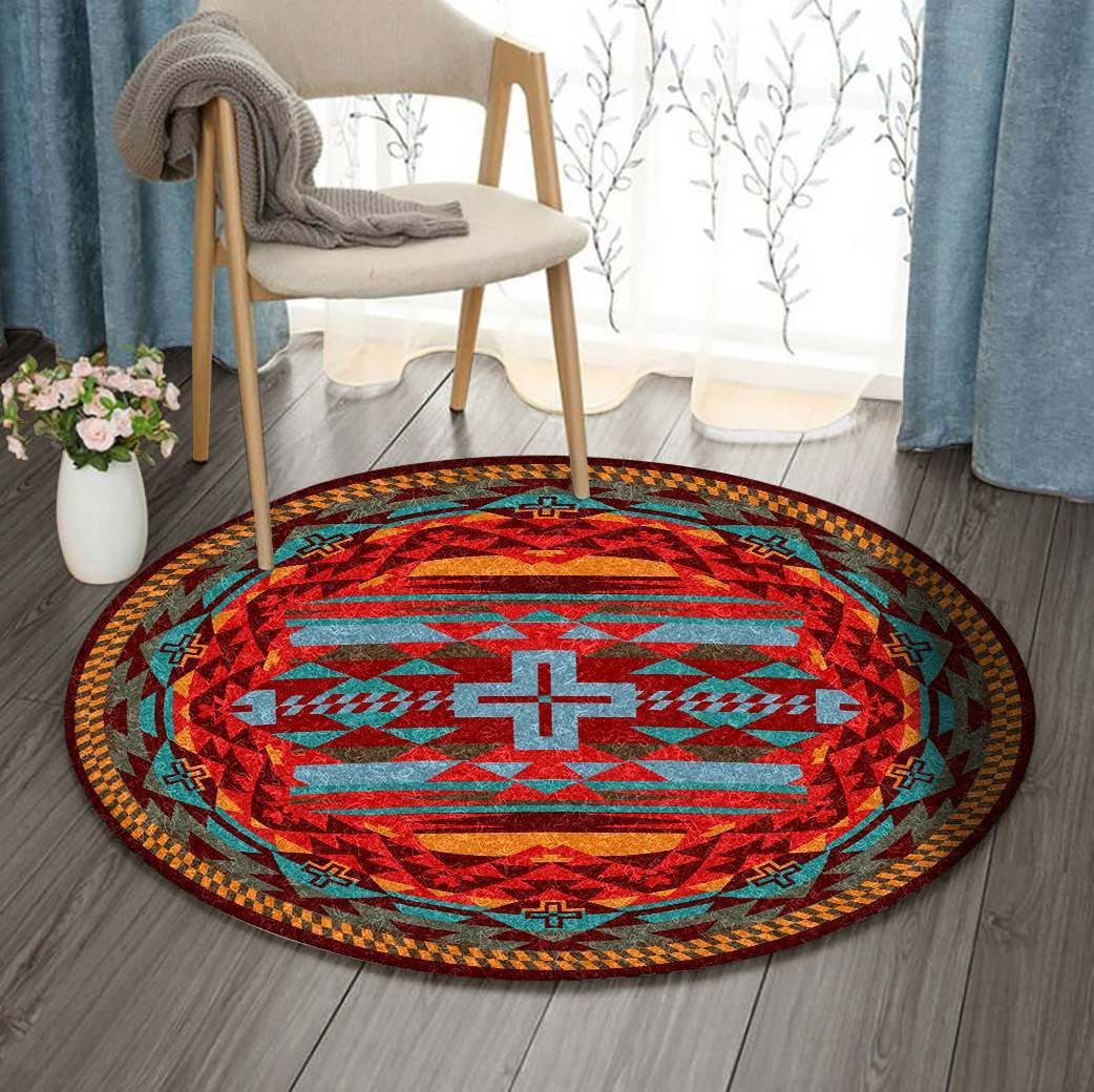 Native American Round Rug Carpet Bedroom Livingroom Home Decor