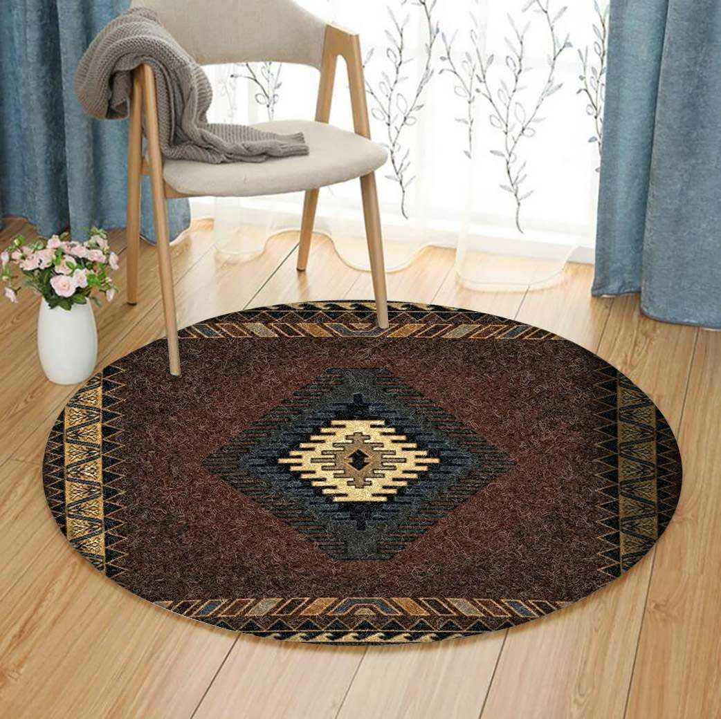 Native American Round Rug Carpet Bedroom Livingroom Home Decor