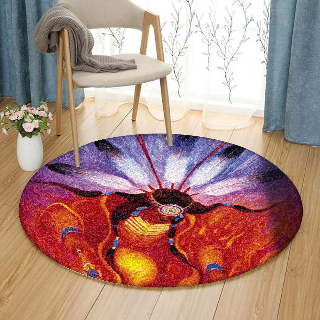 Native American Round Rug Carpet Bedroom Livingroom Home Decor