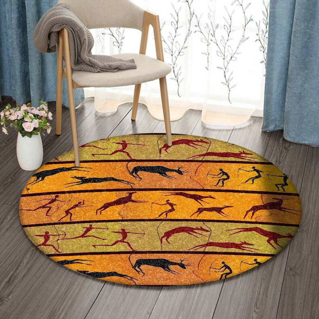Native American Round Rug Carpet Bedroom Livingroom Home Decor