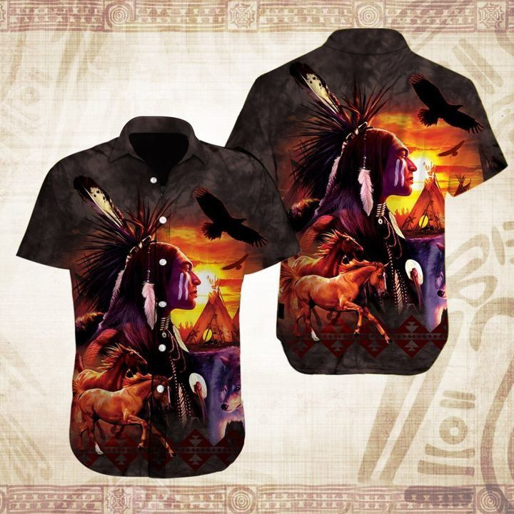 Native Animal American Hawaiian Shirt