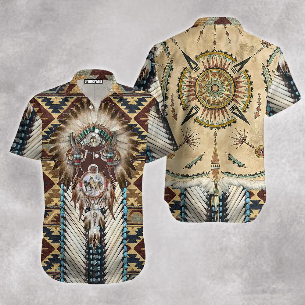 Native Pattern Hawaiian Shirt