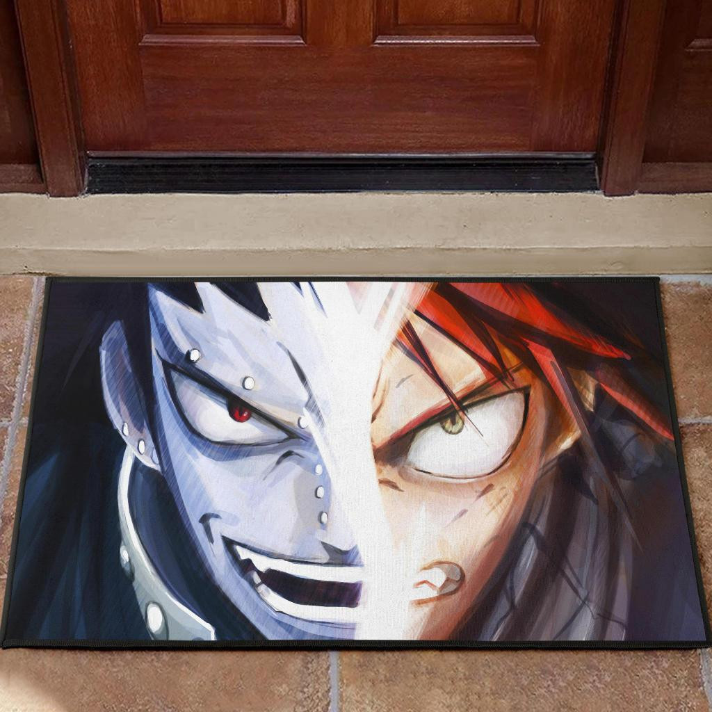 Natsu And Gajeel Fairy Tail Anime Rubber Doormats