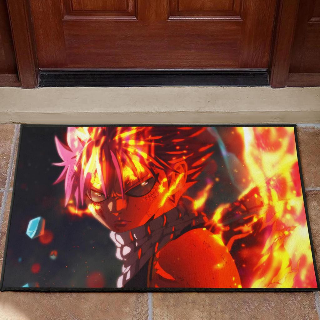 Natsu Dragneel Power Anime Rubber Doormats
