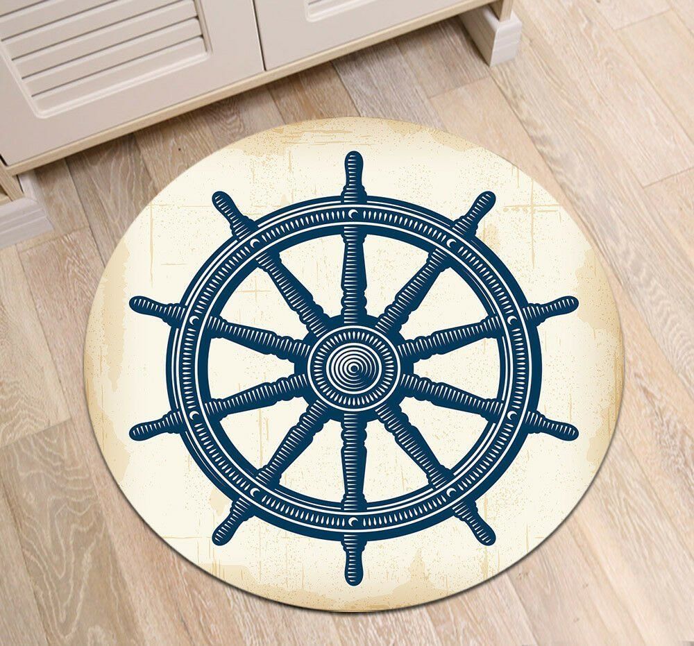 Navigation Elements Rudder Round Rug Carpet Bedroom Livingroom Home Decor