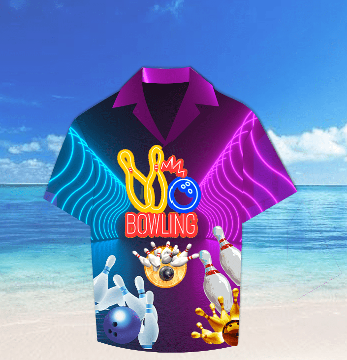 Neon Light Bowling Hawaiian Shirt