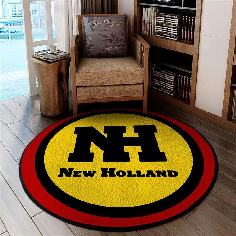 New Holland Vintage Living Room Round Rug Carpet Bedroom Livingroom Home Decor