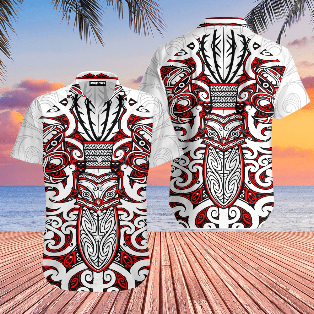 New Zealand Hoodie Maori Rugby Hawaiian Shirt