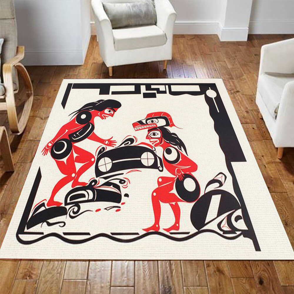 Northwest Coast Native Rubber Doormat Welcome Door Mats Home Floor Decor