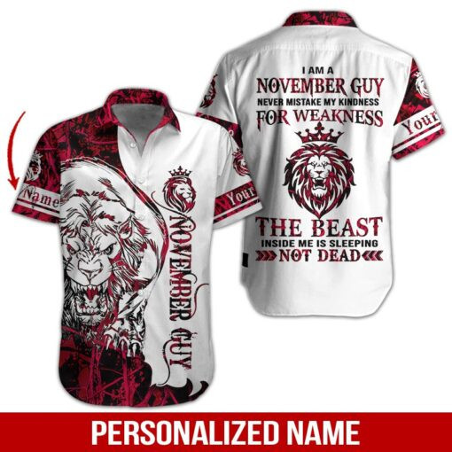November Guy Personalized Hawaiian Shirt