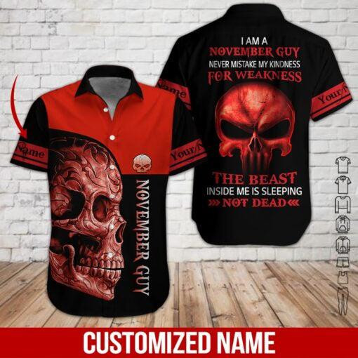 November Guy Personalized Hawaiian Shirt