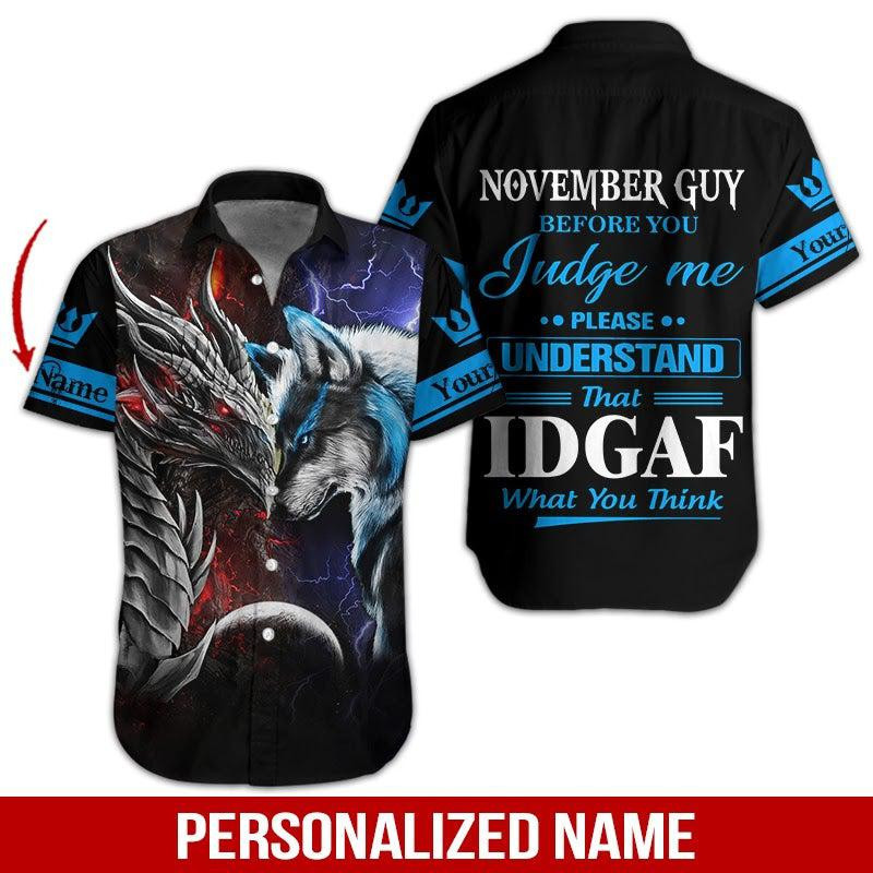 November Guy Personalized Hawaiian Shirt