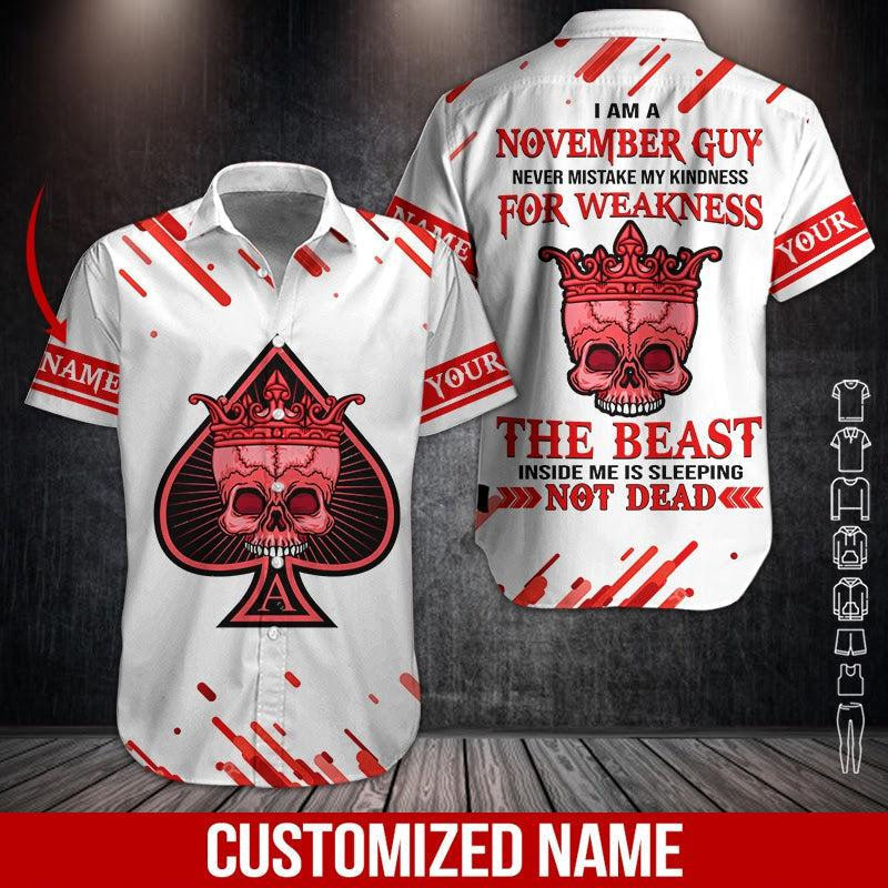 November Guy Personalized Hawaiian Shirt