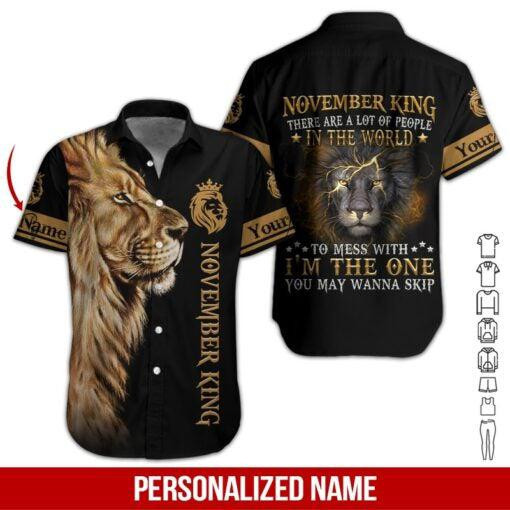 November Guy Personalized Hawaiian Shirt