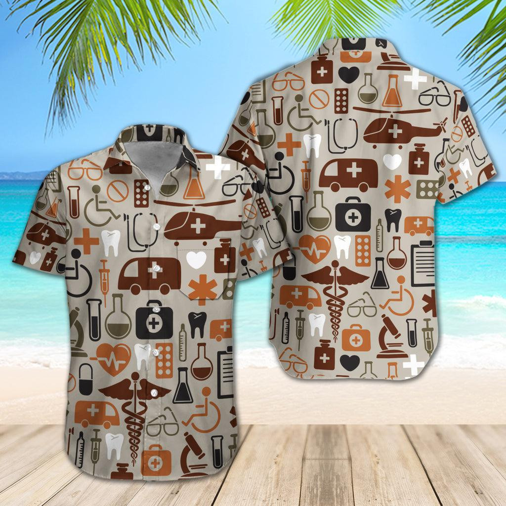 Nurse Pattern SK Shirt Regular Fit Hawaiian Shirt