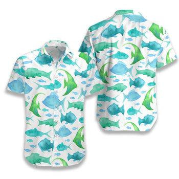Ocean Fish Pattern Hawaiian Shirt
