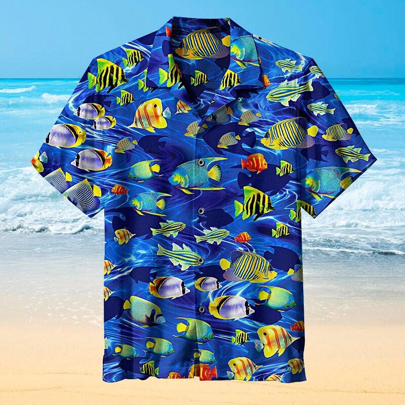 Ocean Tropical Goldfish Hawaiian Shirt