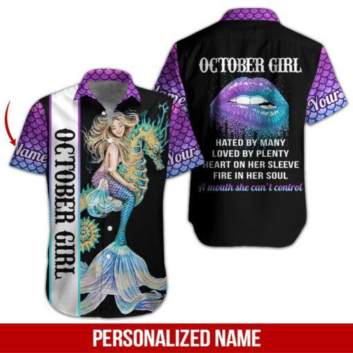 October Girl Personalized Hawaiian Shirt