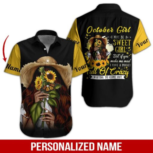 October Girl Personalized Hawaiian Shirt