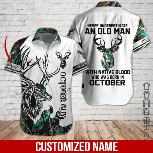 October Hunting Personalized Hawaiian Shirt