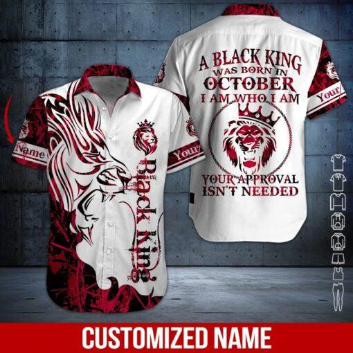 October King Personalized Hawaiian Shirt