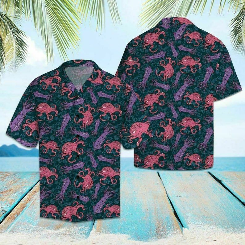 Octopus Multicolor Hawaiian Shirt