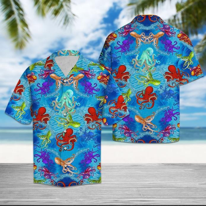 Octopus Ocean Hawaiian Shirt