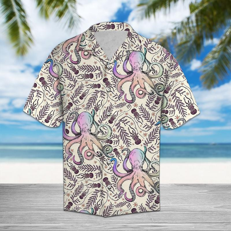 Octopus Pattern Hawaiian Shirt